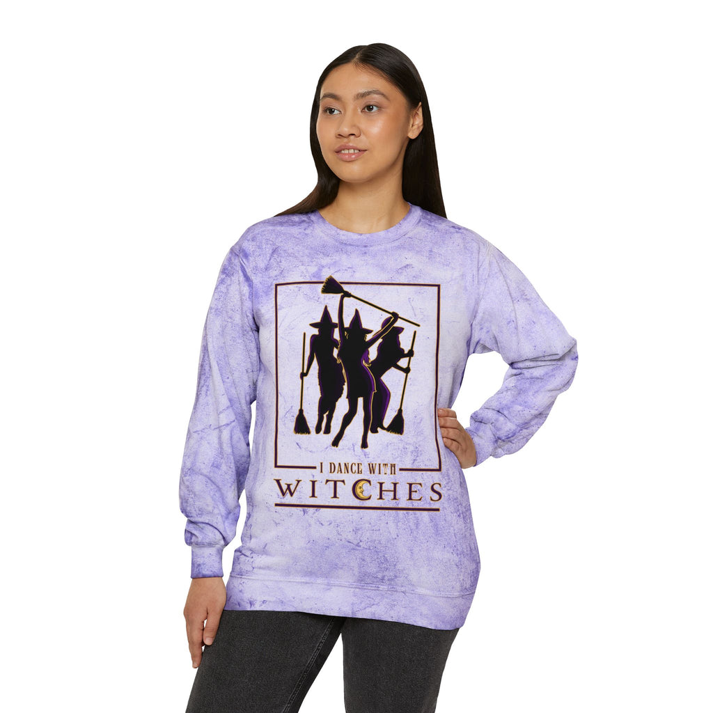 I Dance With Witches – Lavender Mineral Wash Crewneck