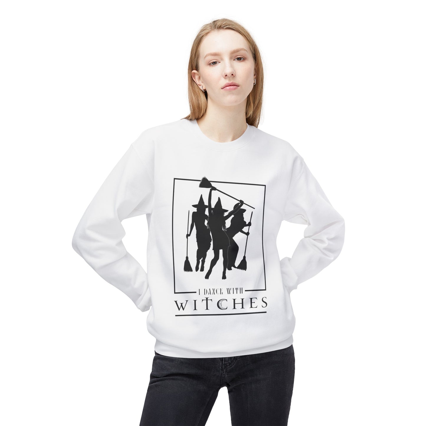 I Dance With Witches Fleece Crewneck Sweatshirt