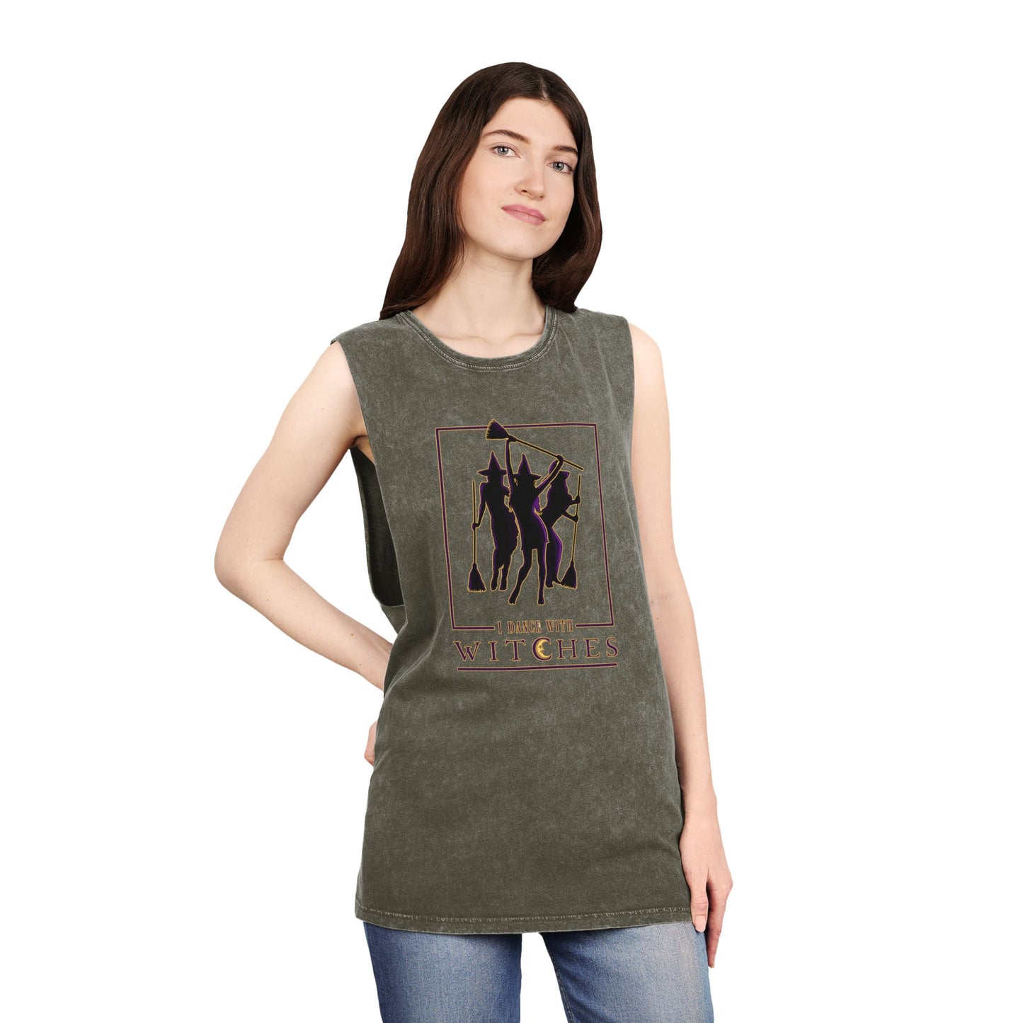 I Dance With Witches – Stonewash Tank