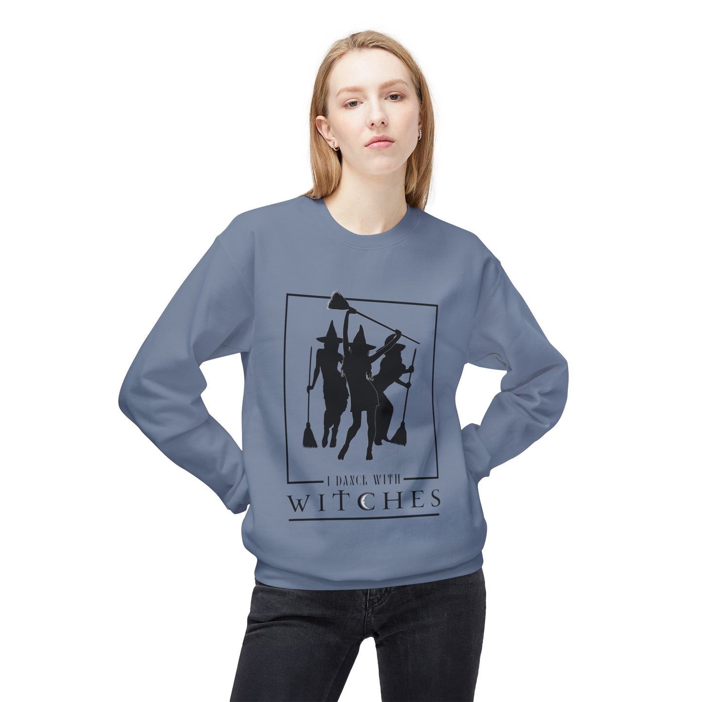 I Dance With Witches Fleece Crewneck Sweatshirt