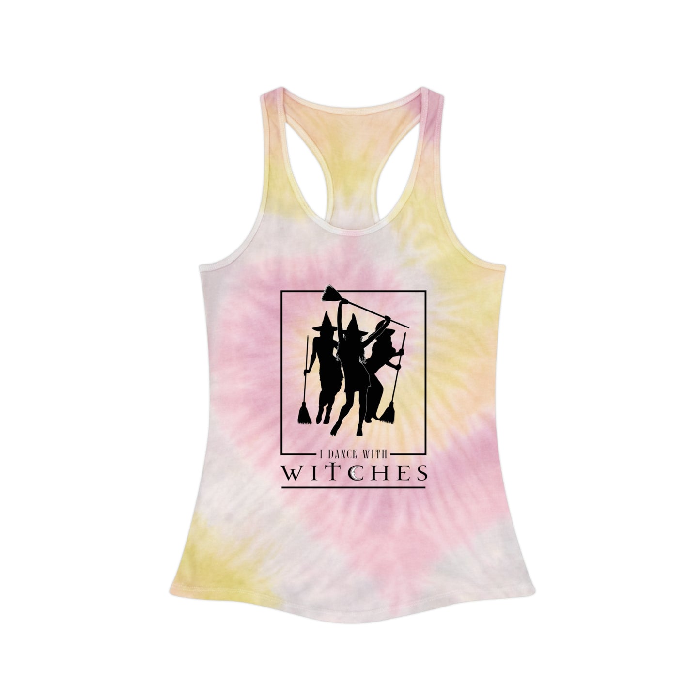 I Dance with Witches Tie Dye Racerback Tank Top