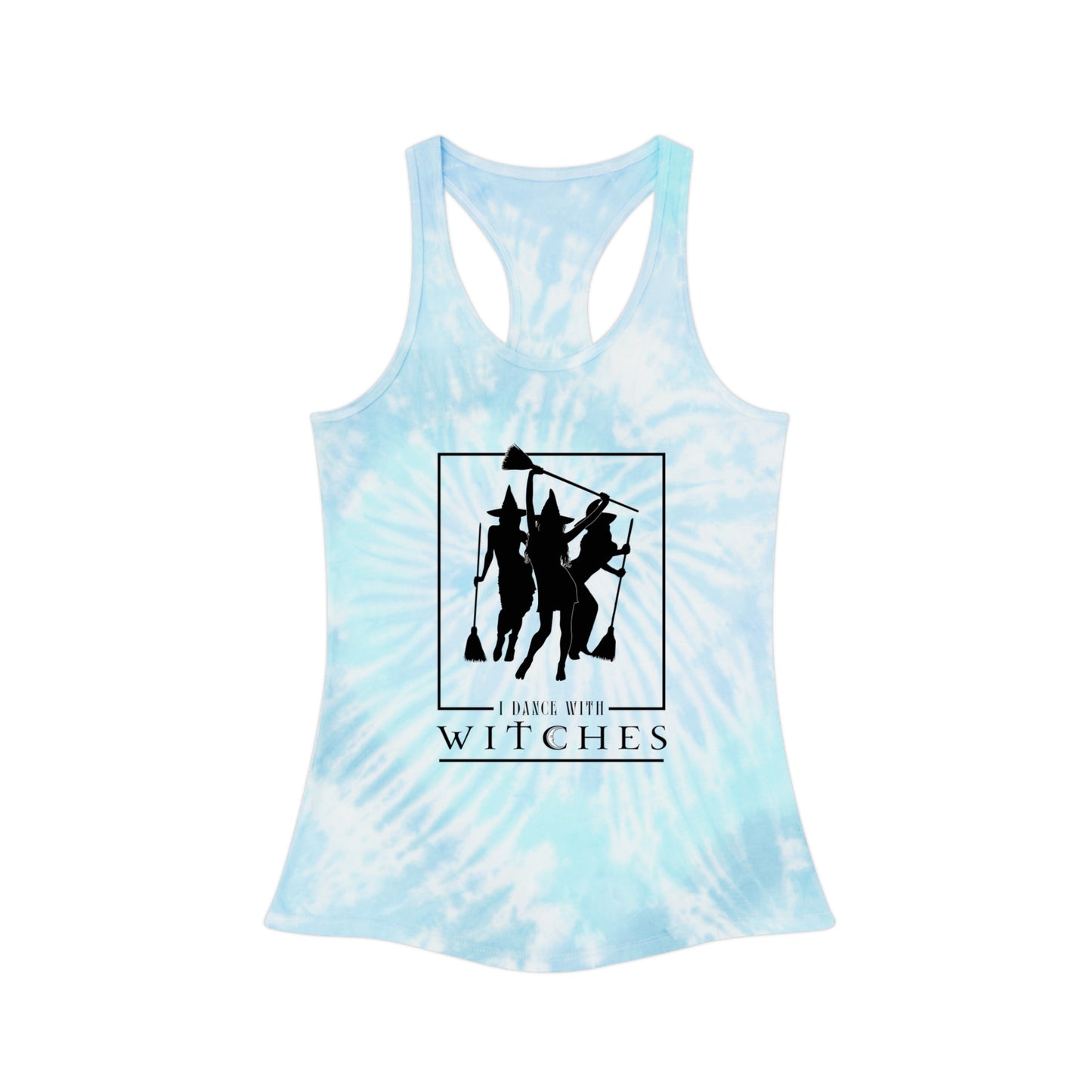 I Dance with Witches Tie Dye Racerback Tank Top