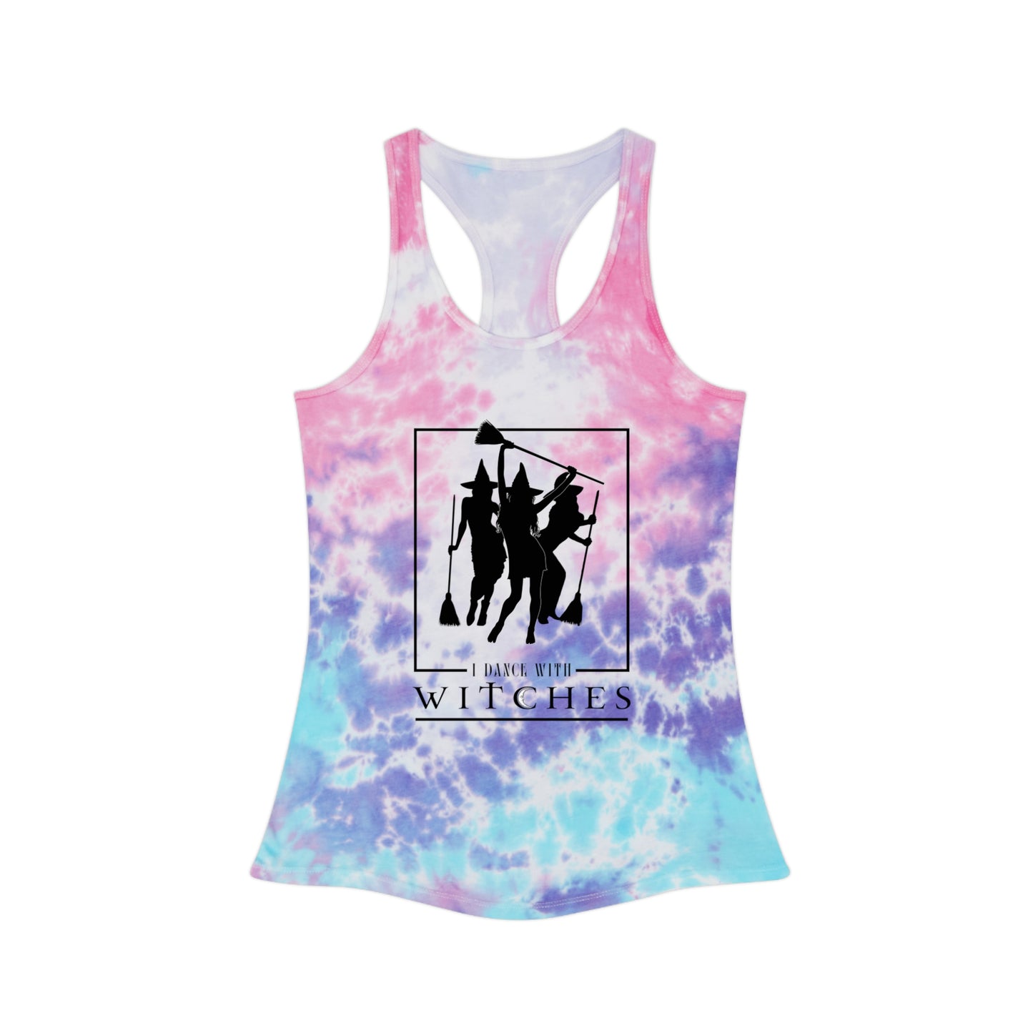 I Dance with Witches Tie Dye Racerback Tank Top