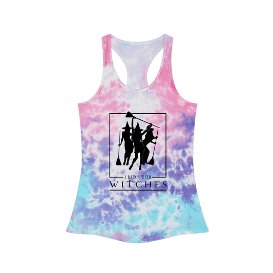 I Dance with Witches Tie Dye Racerback Tank Top