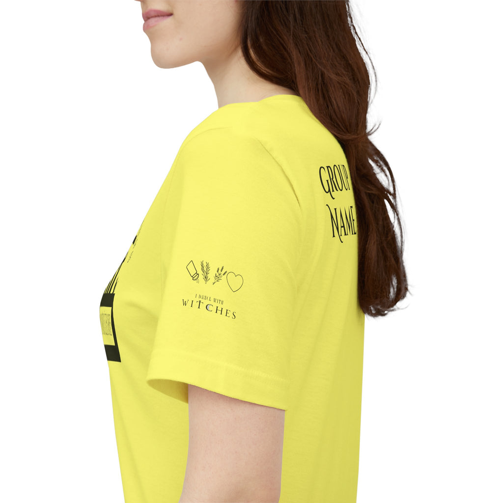 There’s a Dancing Witch in All of Us — Personalized Three Witches Dance Tee (lighter colors)