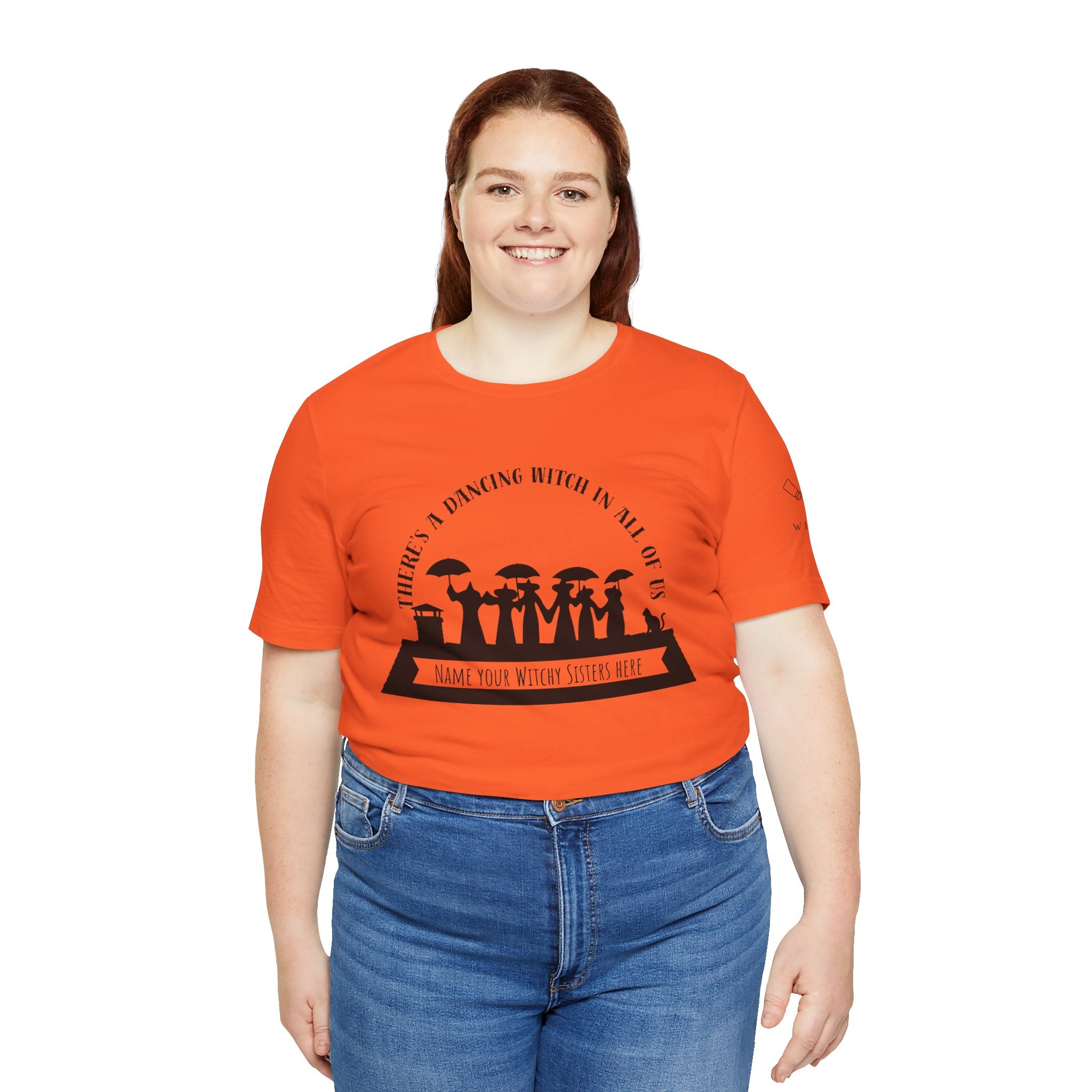 There’s a Dancing Witch in All of Us — Personalized Witch Dance Tee (lighter colors)