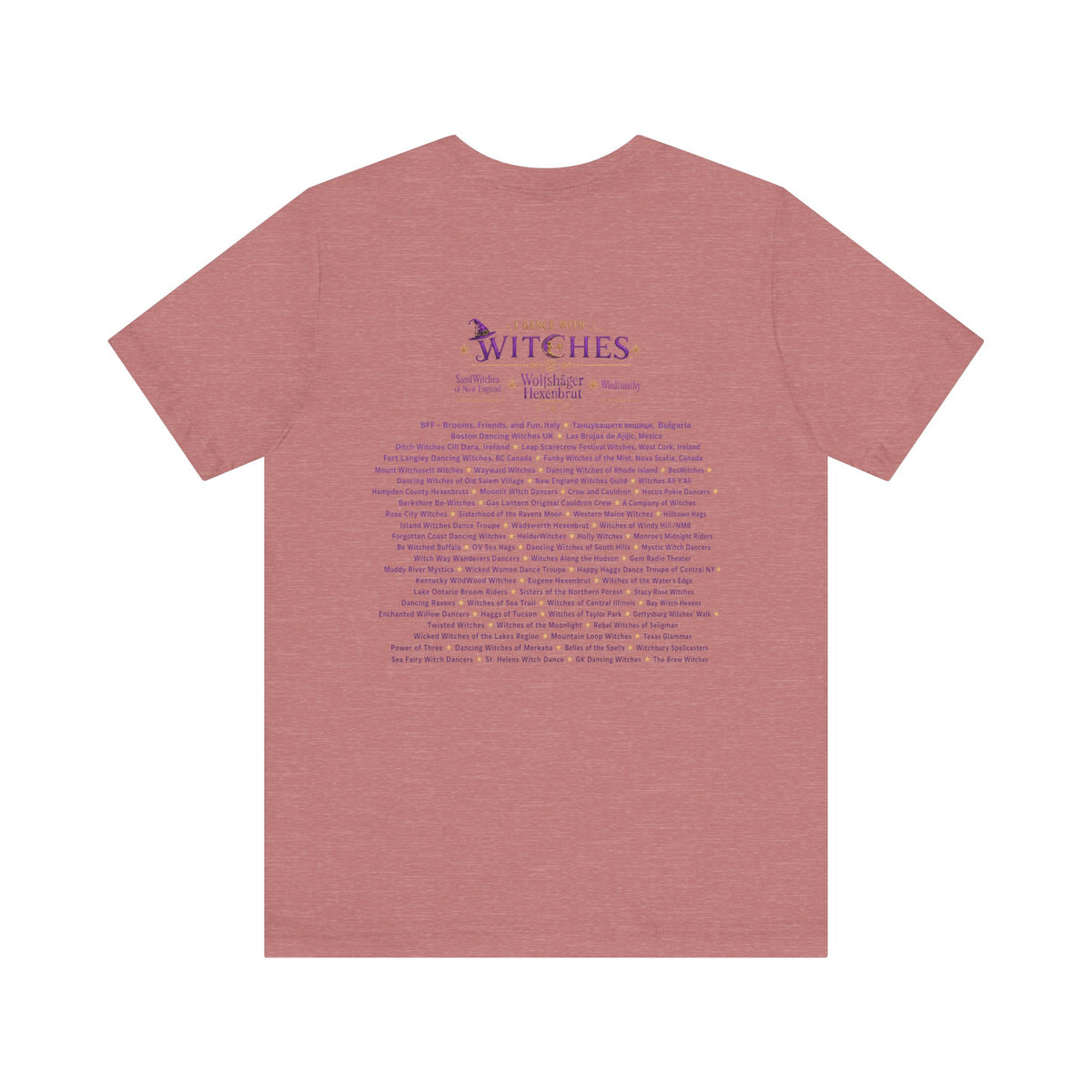 Global Fulfillment - Witch Dance United 2026 T-Shirt  Purple Lettering— Dancing for Peace, Love & Unity Tee