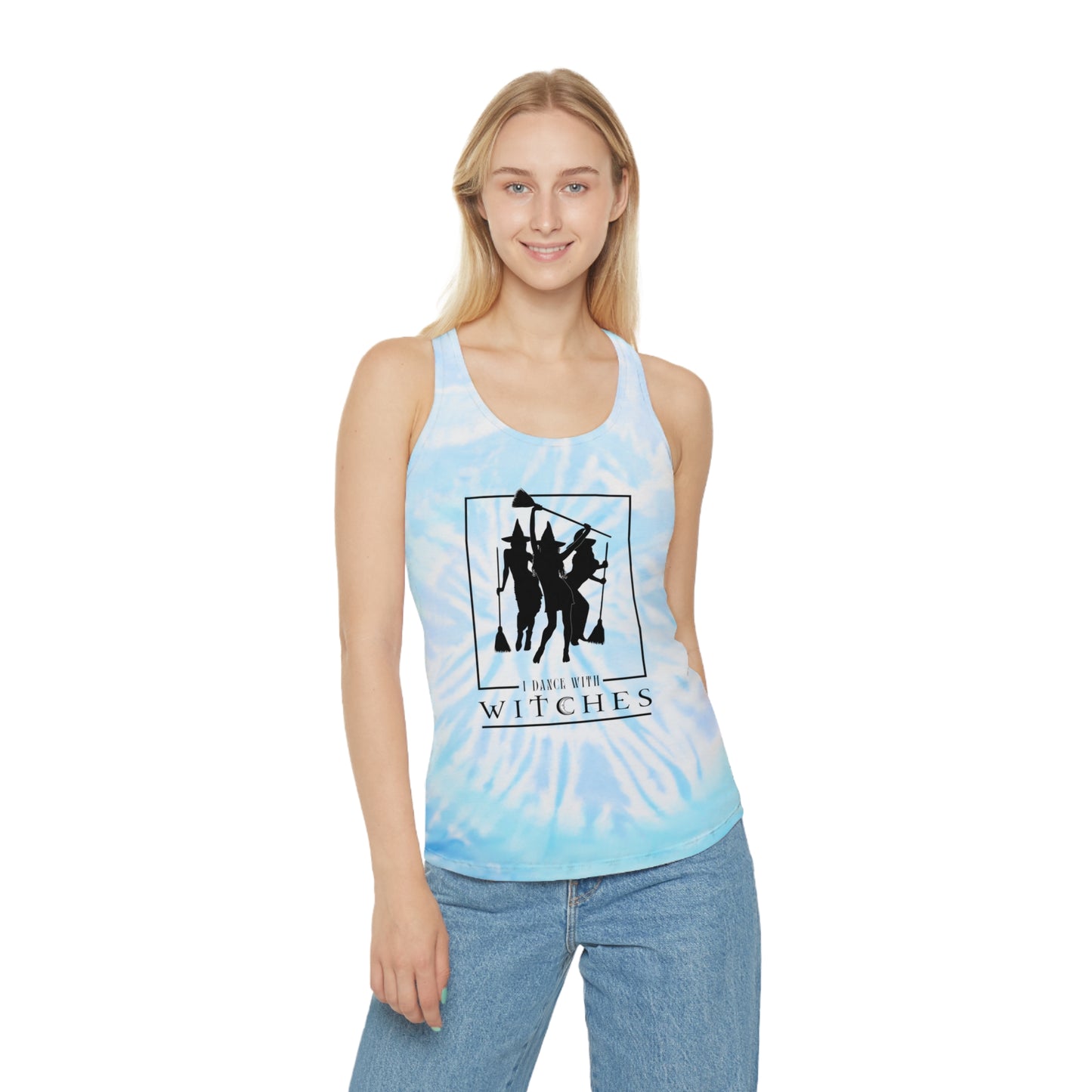 I Dance with Witches Tie Dye Racerback Tank Top