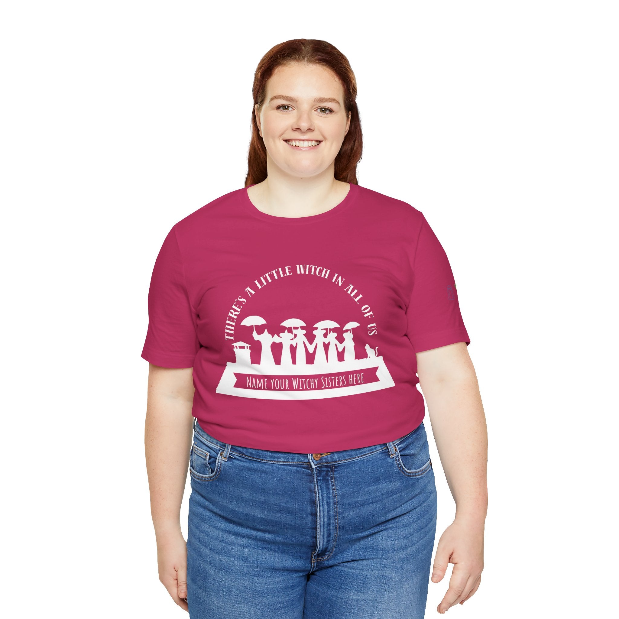There’s a Little Witch in All of Us — Personalized Witchy Sisters Tee