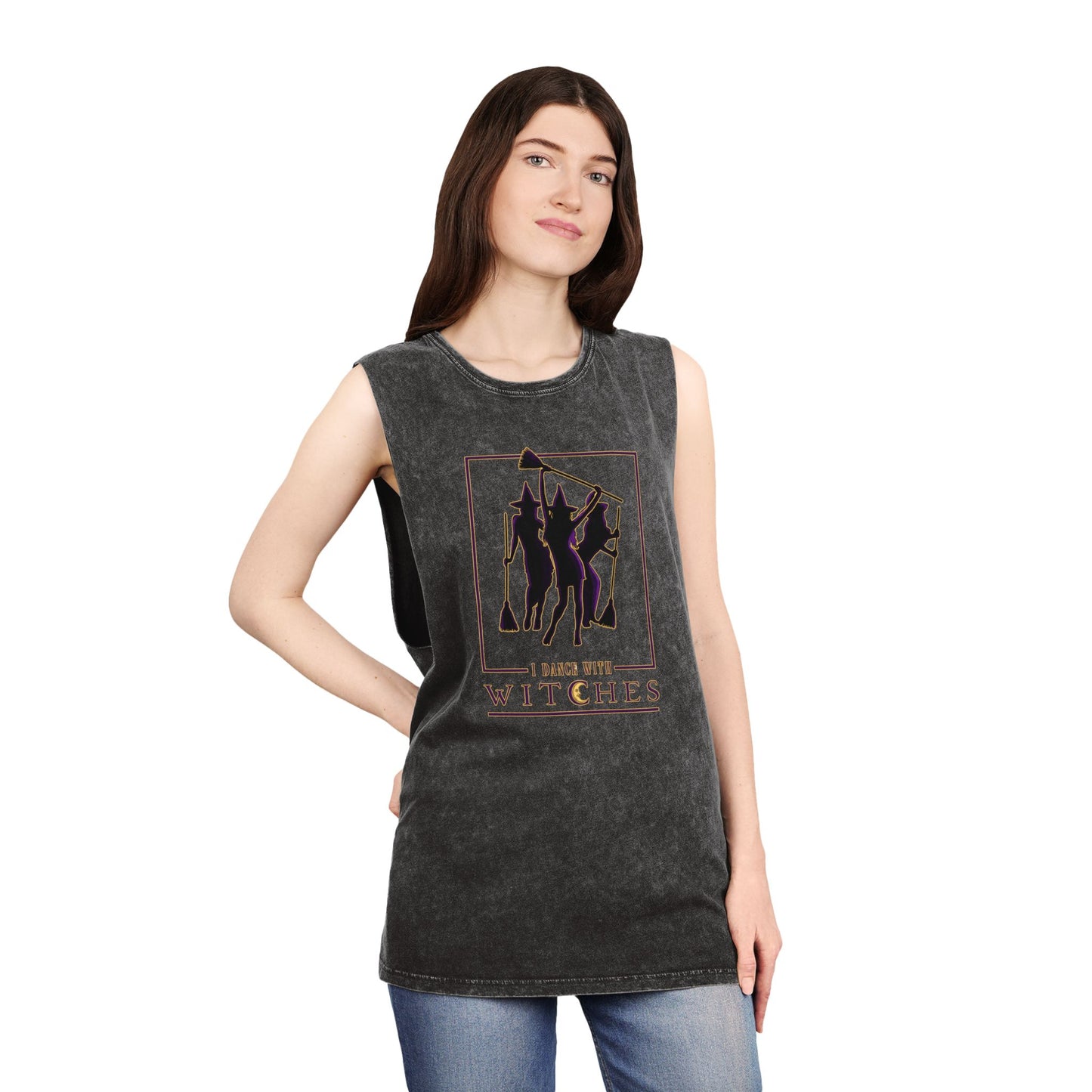 I Dance With Witches – Stonewash Tank