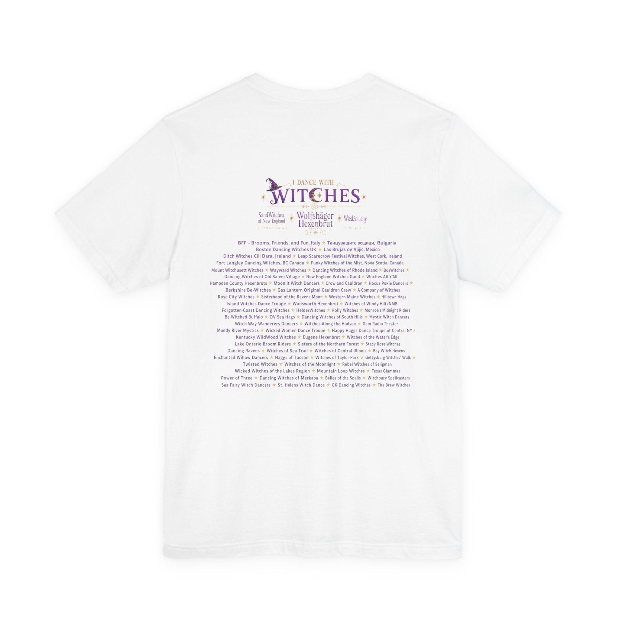 Global Fulfillment - Witch Dance United 2026 T-Shirt  Purple Lettering— Dancing for Peace, Love & Unity Tee